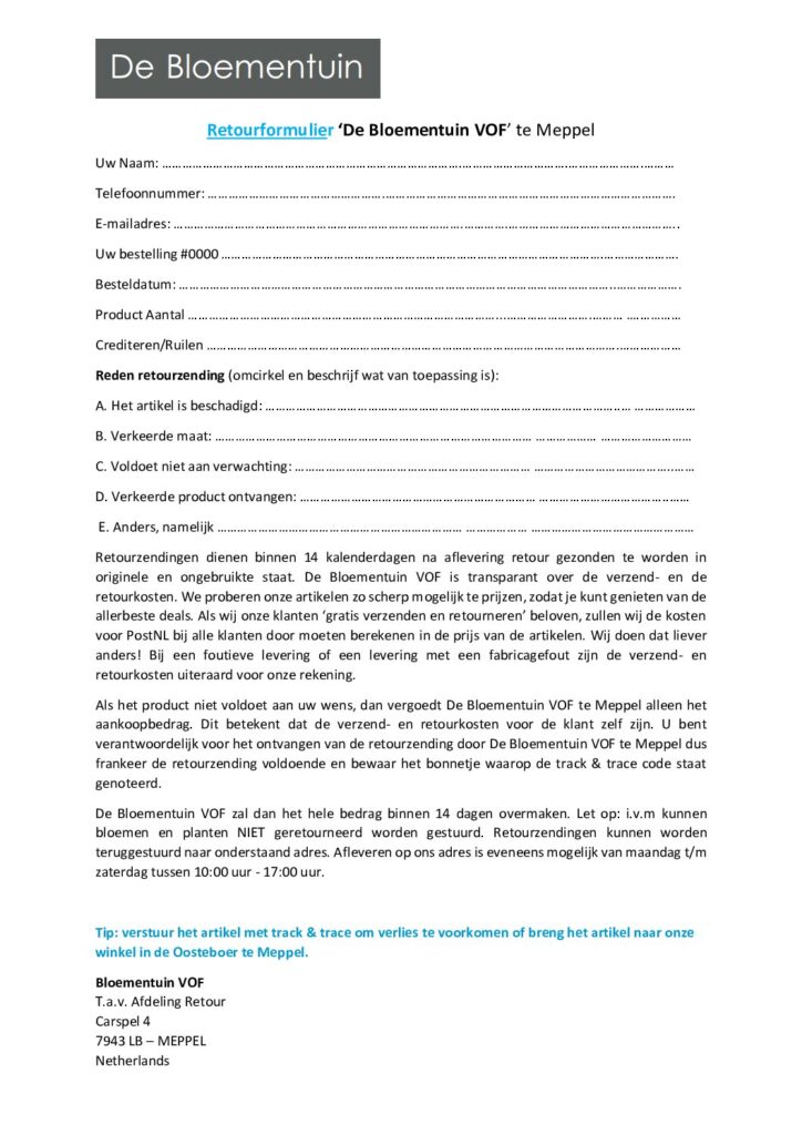 De Bloementuin Meppel